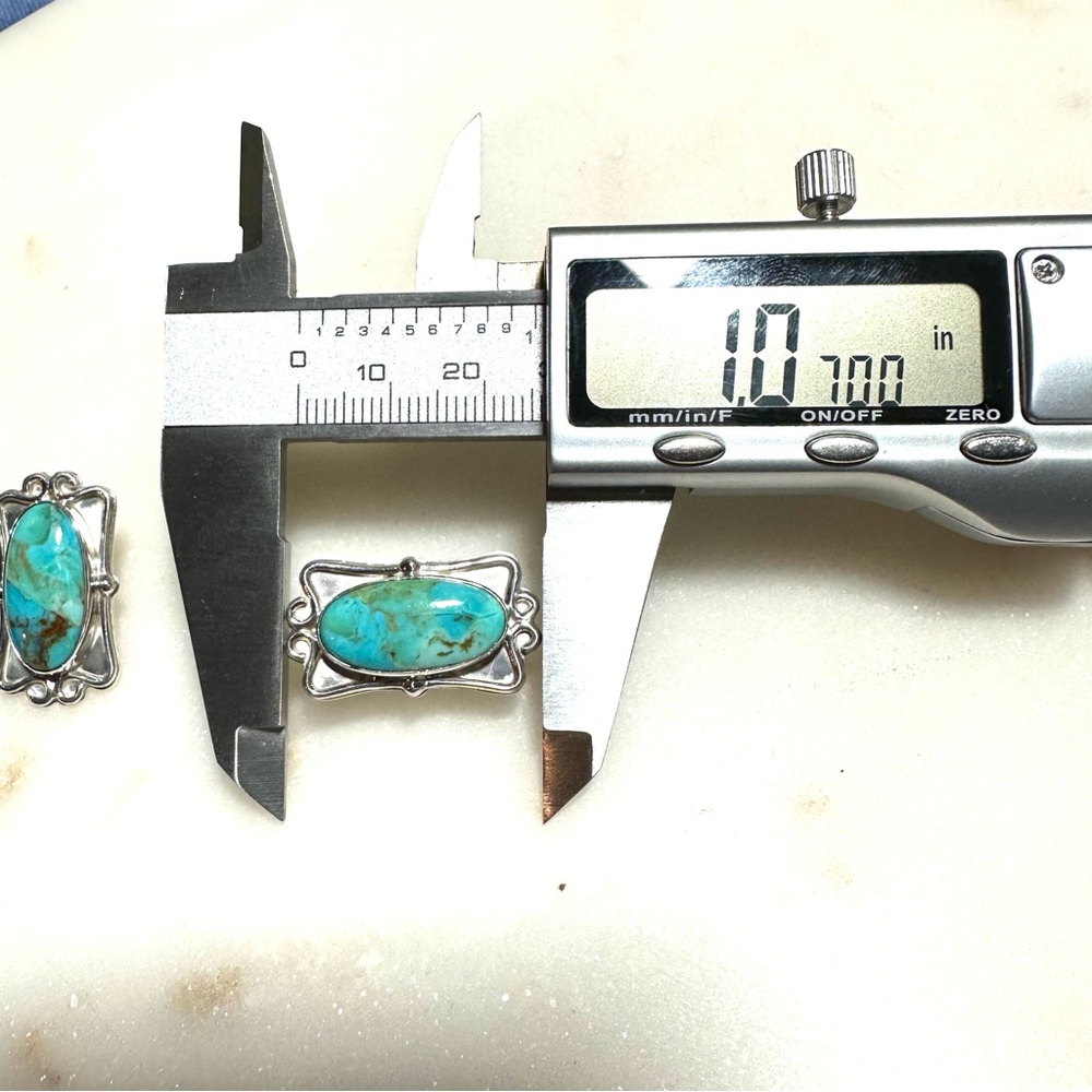 Jay King Turquoise Cabochon Scrollwork Sterling S… - image 5